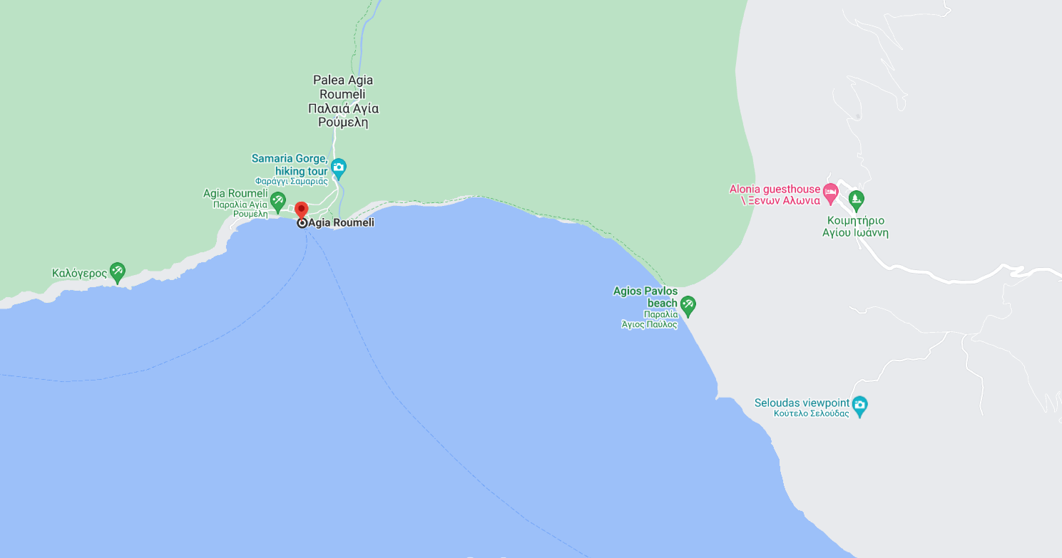 Map-Agia Roumeli-Samaria-Anendyk Seaways